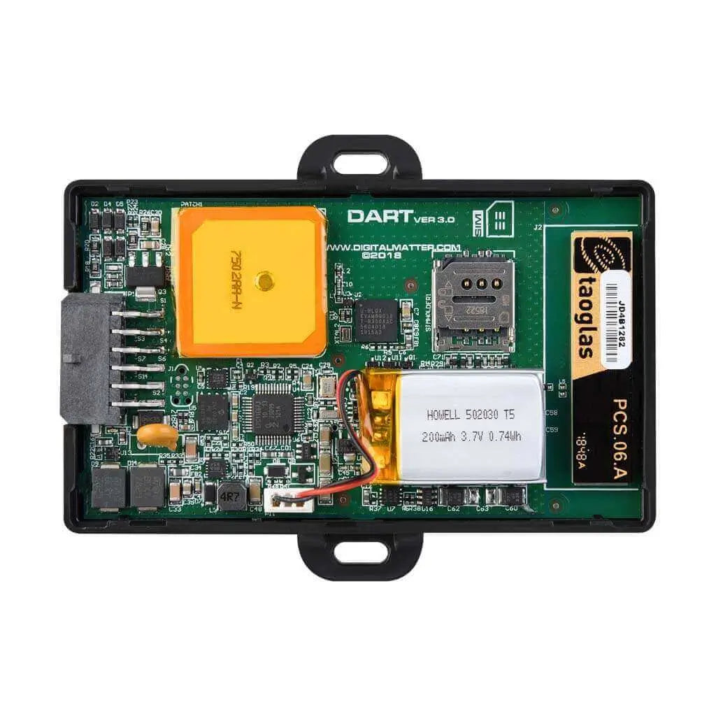 Dart3 GPS tracker with real-time tracking, driver behavior monitoring, and remote immobilisation for Australian fleet management