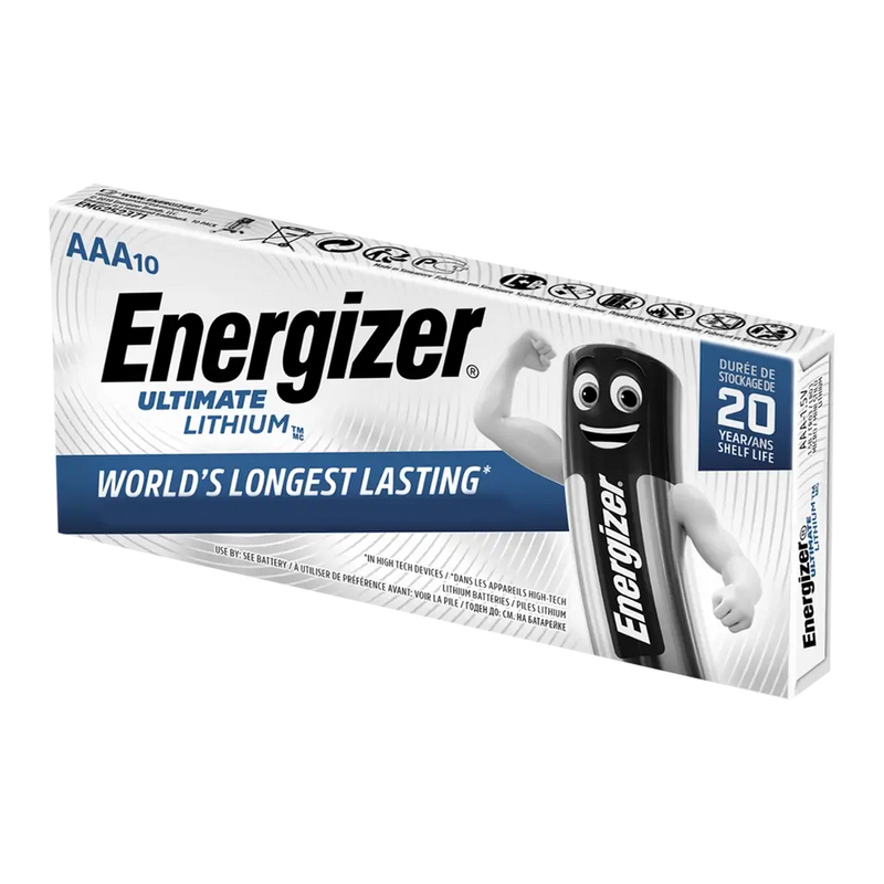 Bulk 10 pack of Energizer Ultimate Lithium AAA Batteries