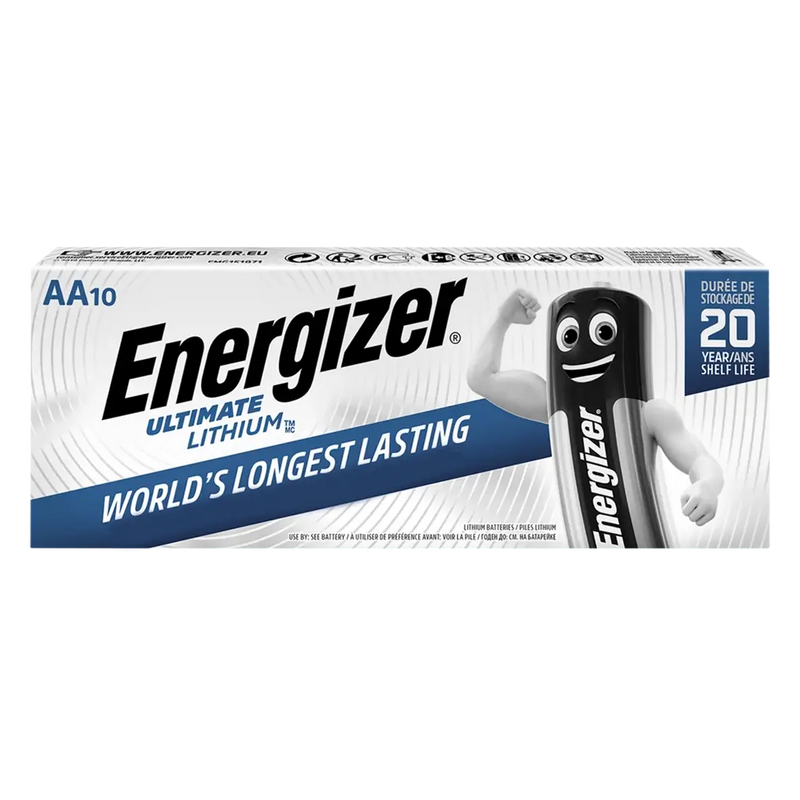 Ultimate Lithium Battery 1.5V - AA Battery - Pack of 10