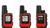 Garmin inReach Mini satellite communicator in three views, showing weather updates, SOS emergency messaging, and GPS navigation features for reliable off-grid tracking in Western Australia. 