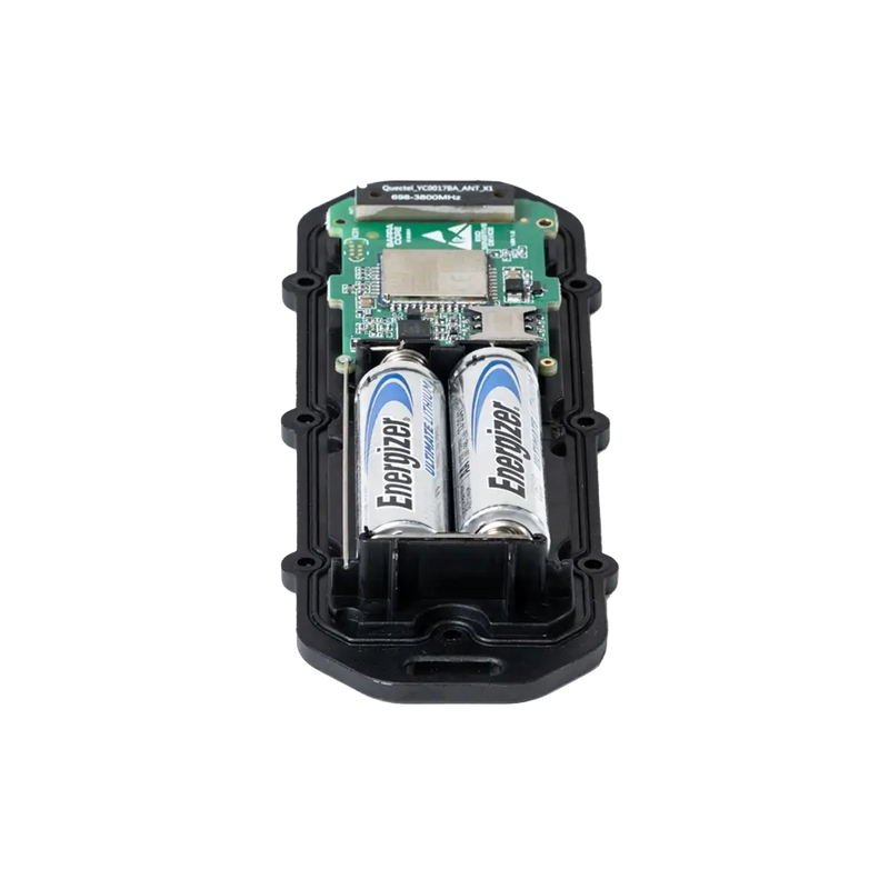 Barra Core IoT Wi-Fi asset tracker with circuit board and batteries — Keep Track GPS Australia.