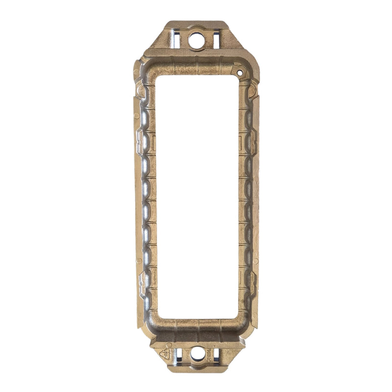 SmartOne Solar GPS tracker securely mounted in stainless steel bracket for off-grid asset tracking