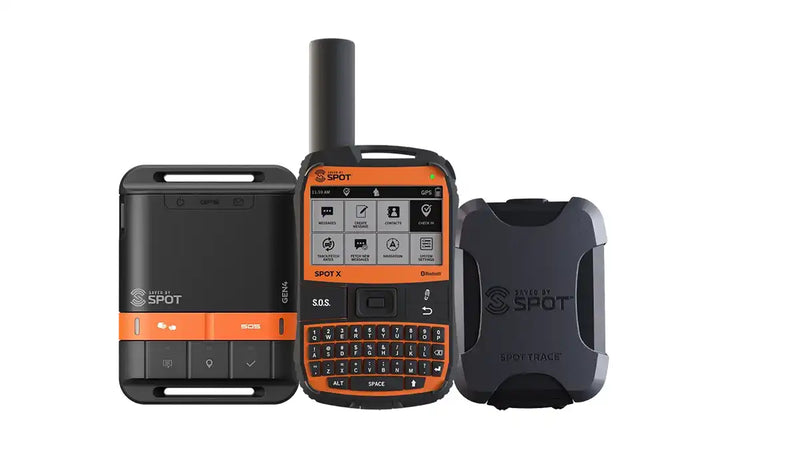 SPOT satellite GPS tracking devices including SPOT Gen4, SPOT X, and SPOT Trace, designed for messaging, SOS alerts, and asset tracking in Australia.