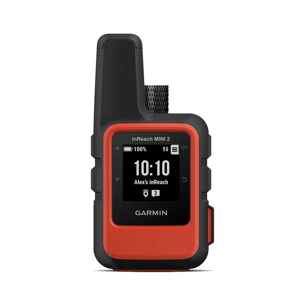 Garmin inReach Mini satellite tracker with two-way messaging and SOS emergency alerts