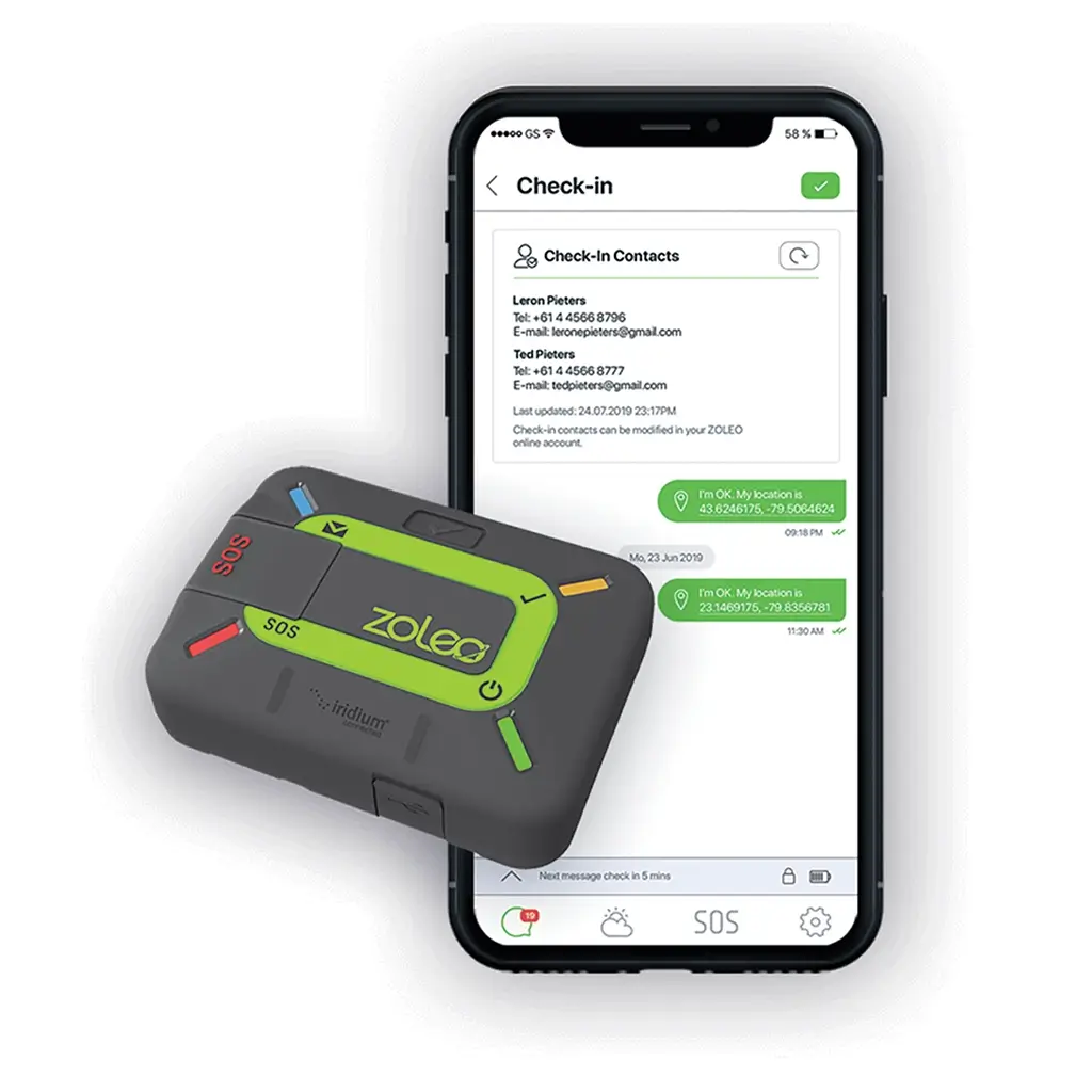 ZOLEO satellite communicator for hikers, adventurers, and remote area safety